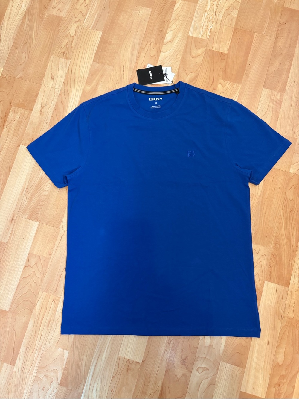 Dkny Men’s Deep Blue Short Sleeve Crew Neck Tee